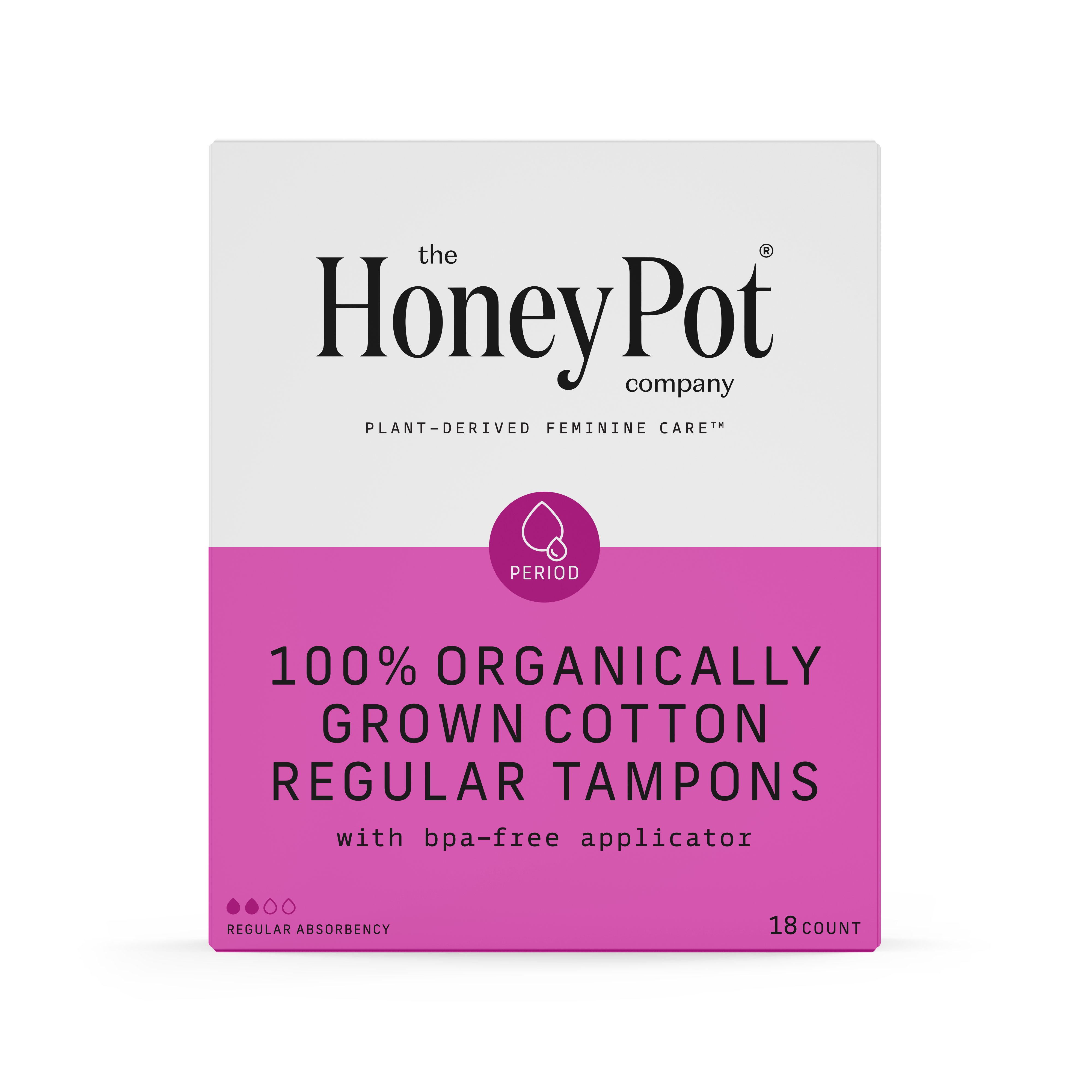 The Honey Pot 100 Organic Tampons Regular Shop Pads & liners at HEB