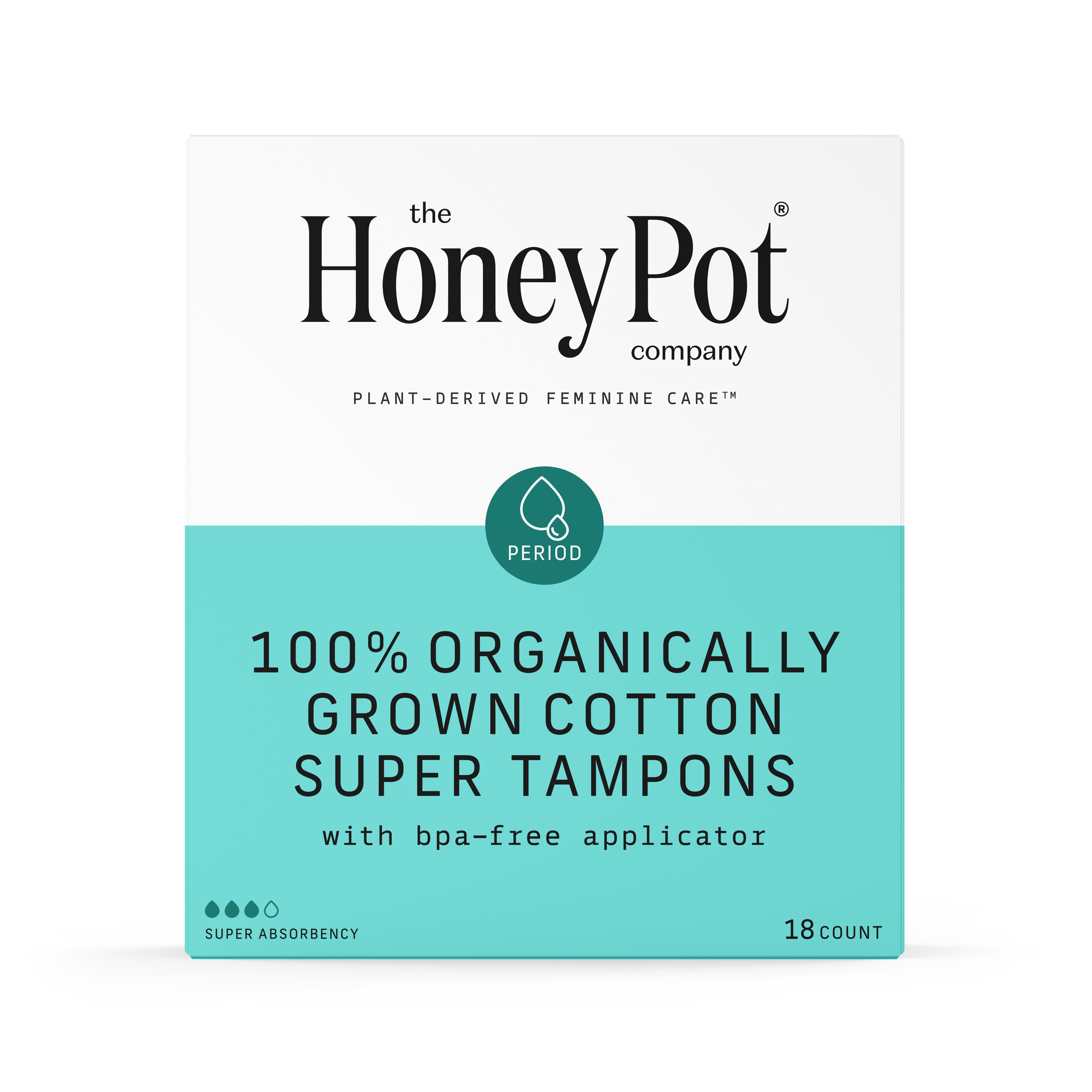 Honey Pot 100 Organic Tampons Super Shop Pads & Liners at HEB