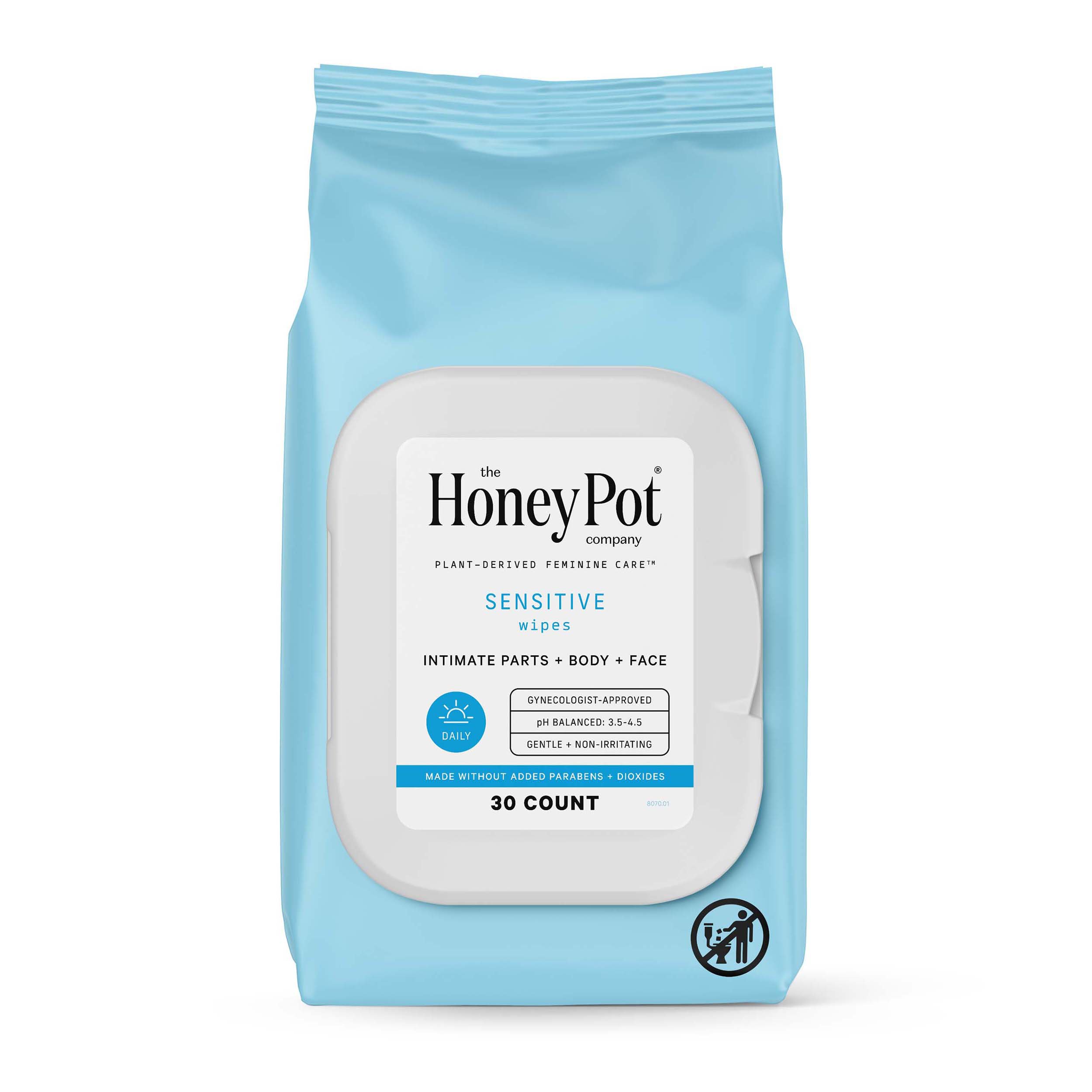 The Honey Pot Sensitive Wipes Shop Wipes & washes at HEB