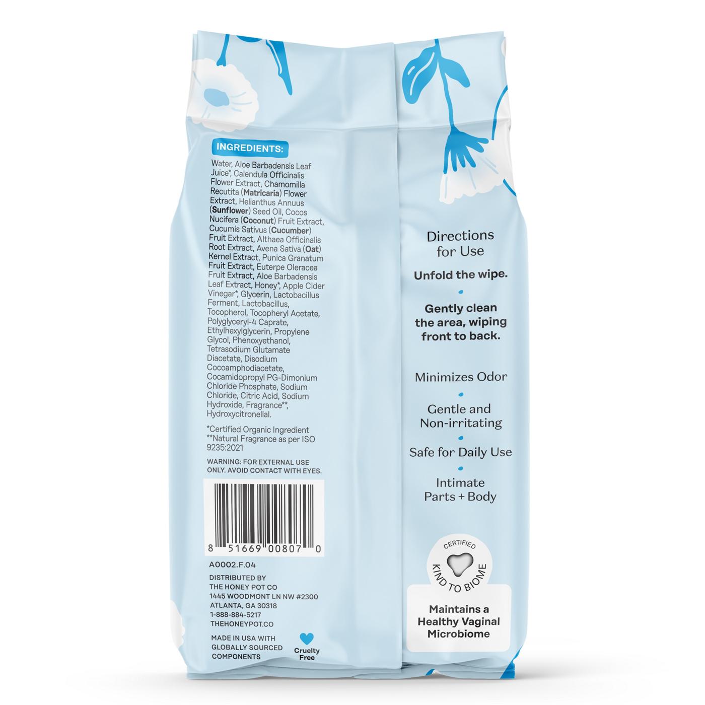 The Honey Pot Intimate Daily Wipes - Sensitive; image 4 of 5