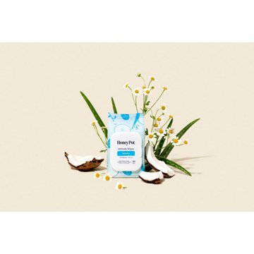 The Honey Pot Intimate Daily Wipes - Sensitive, 30 ct