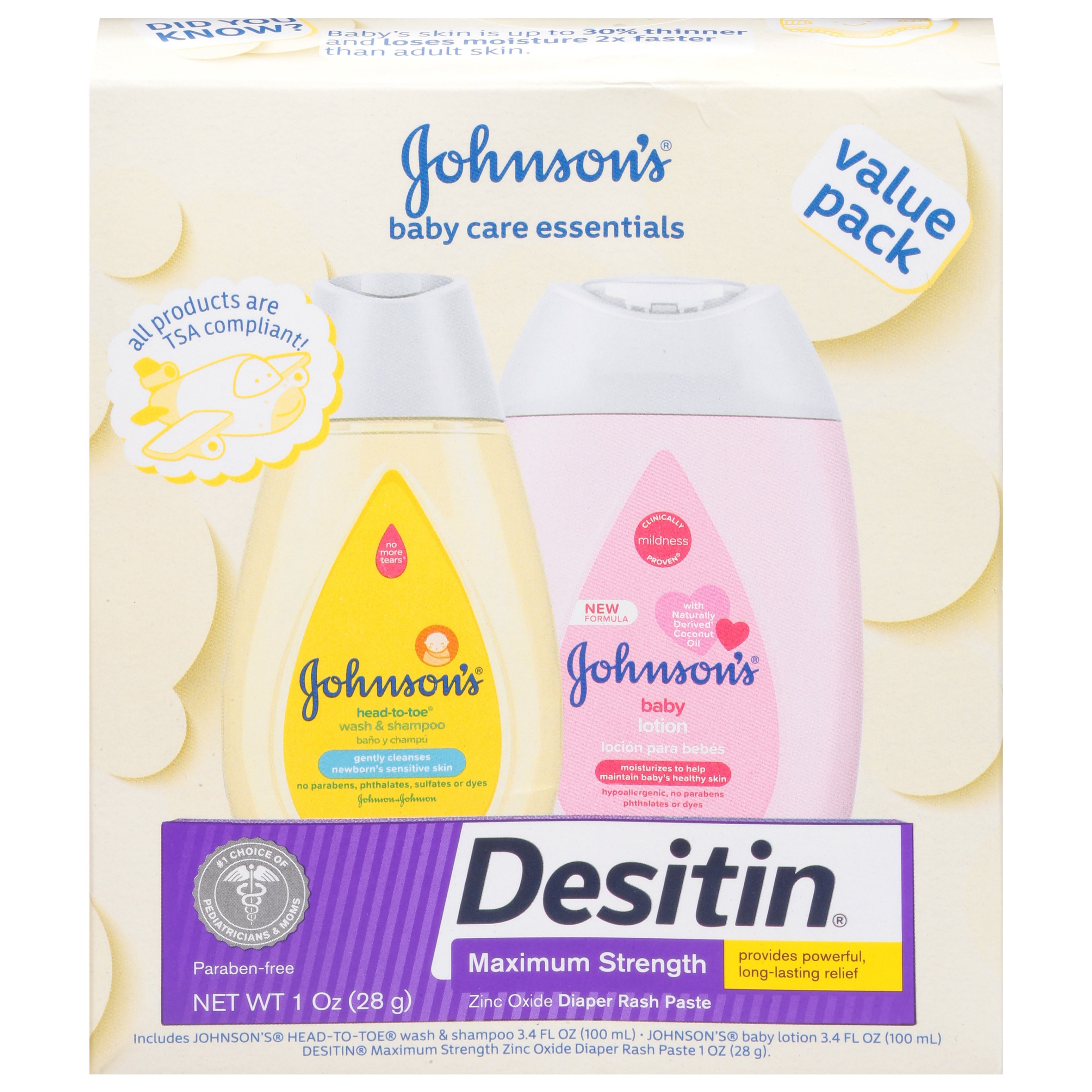 Johnson's Baby Care Essentials Gift Set Shop Bath & Skin Care at HEB