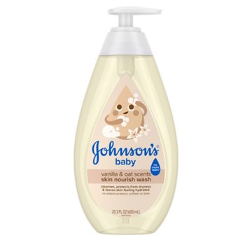 Johnson's Baby Nourishing Moisture Wash with Vanilla & Oat, 20.3 oz
