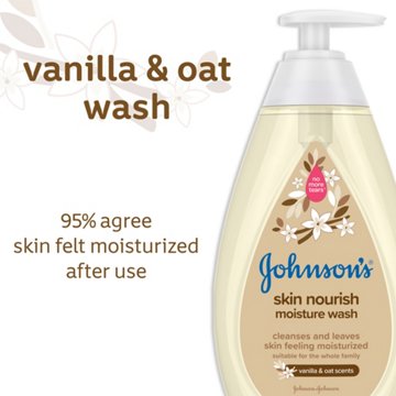 Johnson's Baby Nourishing Moisture Wash with Vanilla & Oat, 20.3 oz