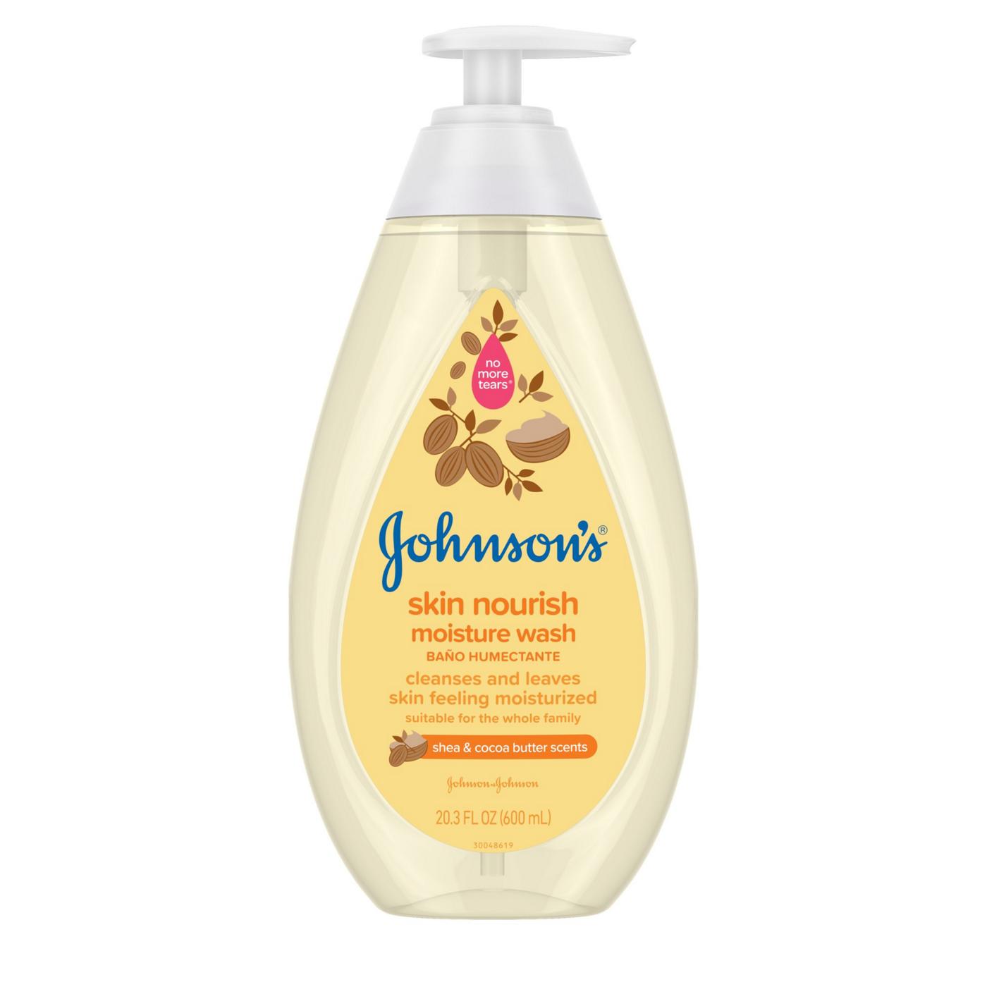 Johnson's Baby Skin Nourish Moisture Wash - Shea & Cocoa Butter Scents; image 1 of 3