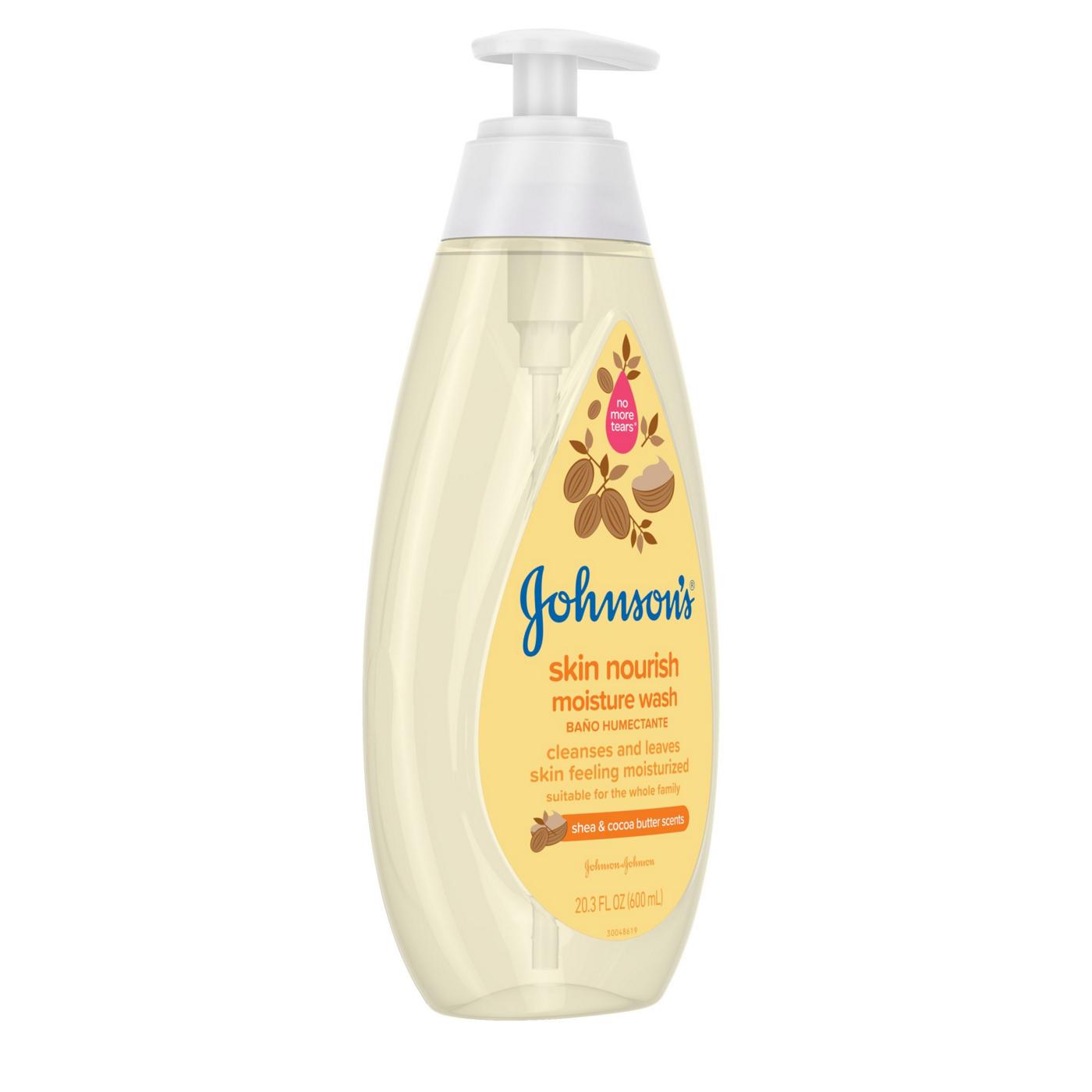 Johnson's Baby Skin Nourish Moisture Wash - Shea & Cocoa Butter Scents ...