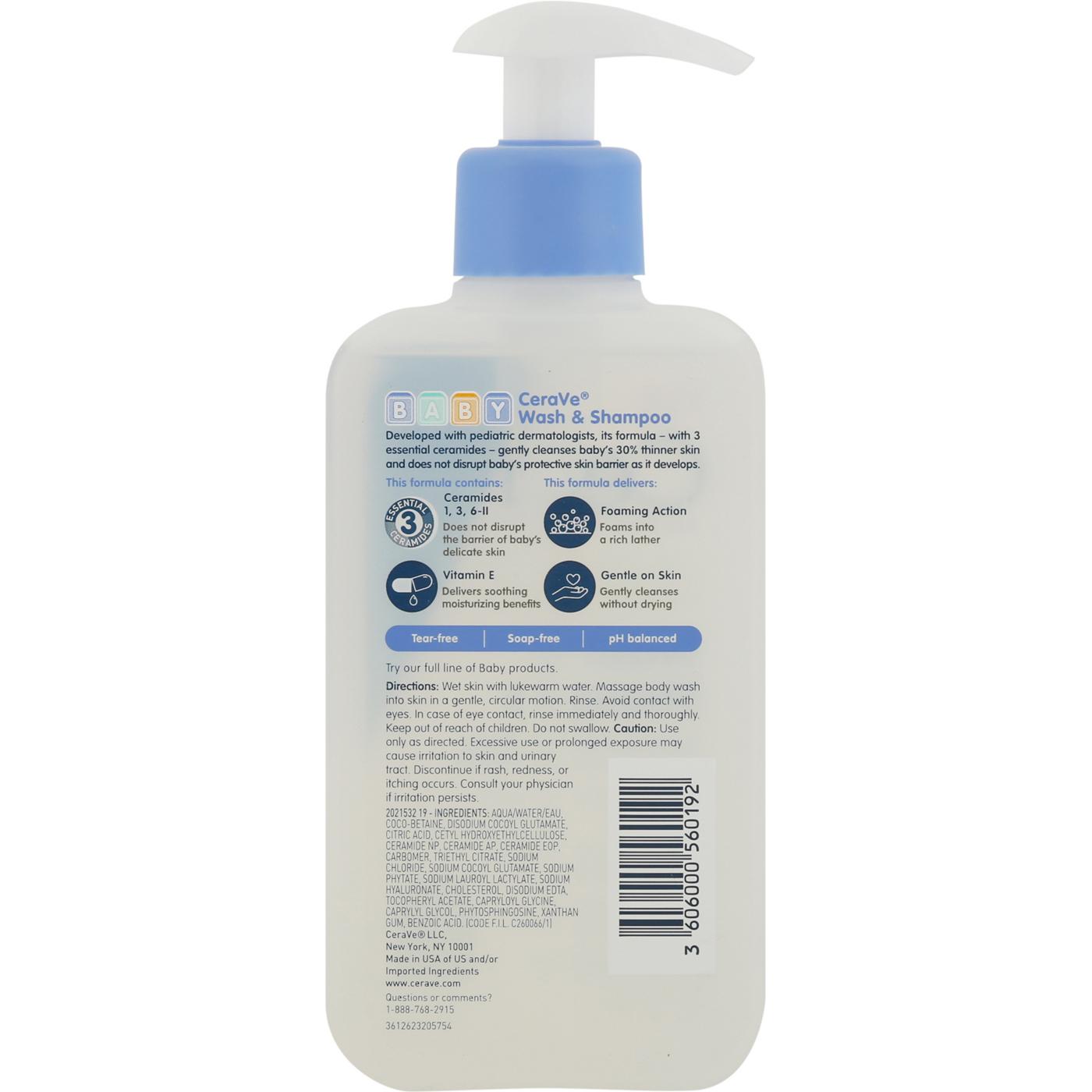 CeraVe Baby Wash & Shampoo; image 3 of 3