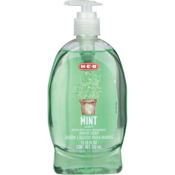 H-E-B Liquid Hand Soap - Mint, 11.25 oz