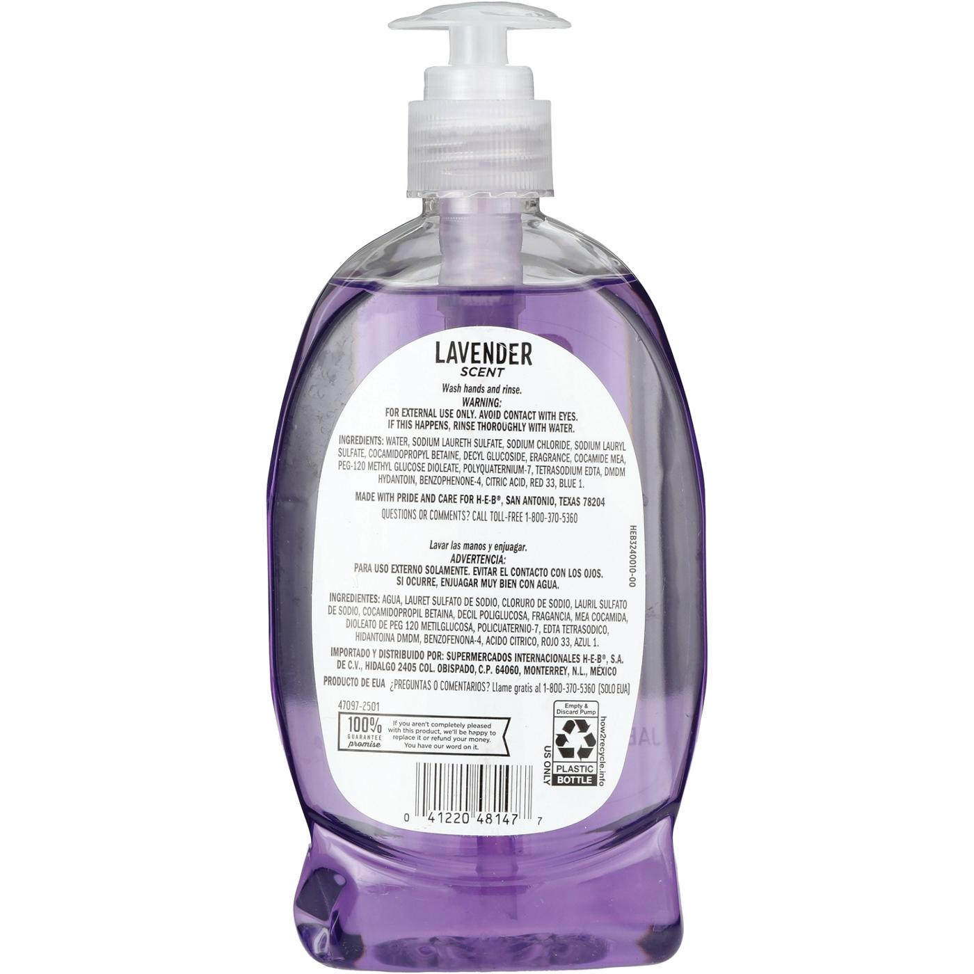 H-E-B Liquid Hand Soap - Lavender; image 2 of 2