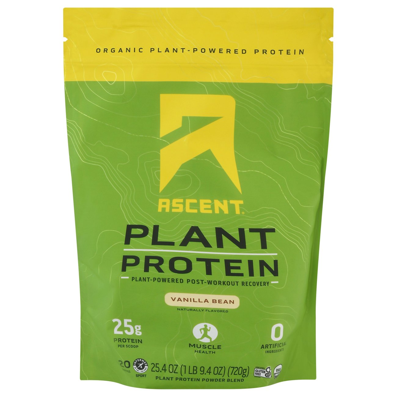 Ascent 25g Plant Protein Powder Vanilla Bean Shop Diet & fitness at