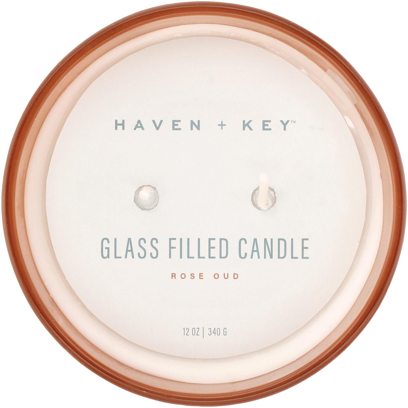Haven + Key Rose Oud Scented Candle; image 2 of 2
