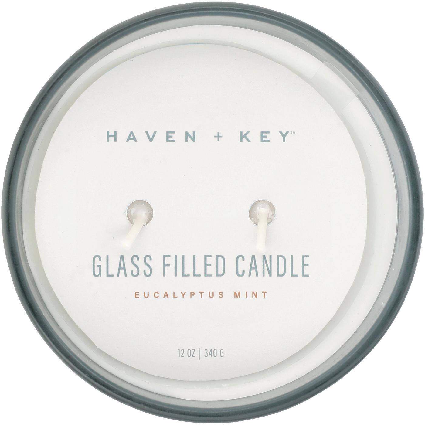 Haven + Key Eucalyptus & Mint Scented Candle; image 2 of 2