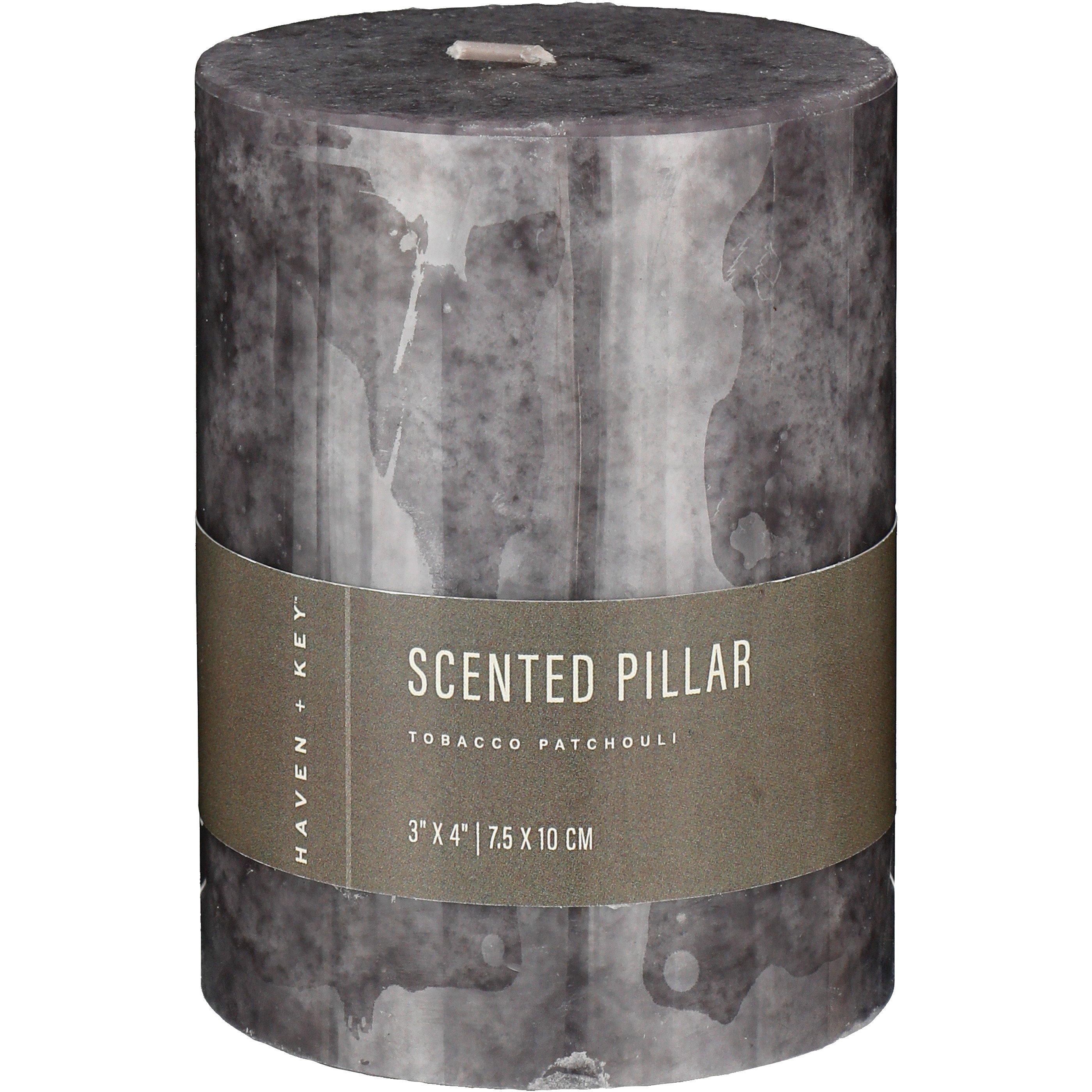 Haven + Key Tobacco & Patchouli Scented Pillar Candle Shop Candles at