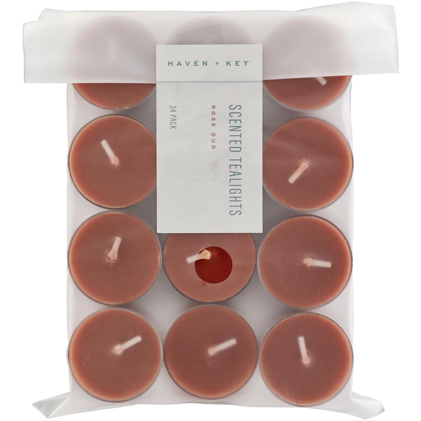 Haven + Key Rose Oud Scented Tealights; image 1 of 2