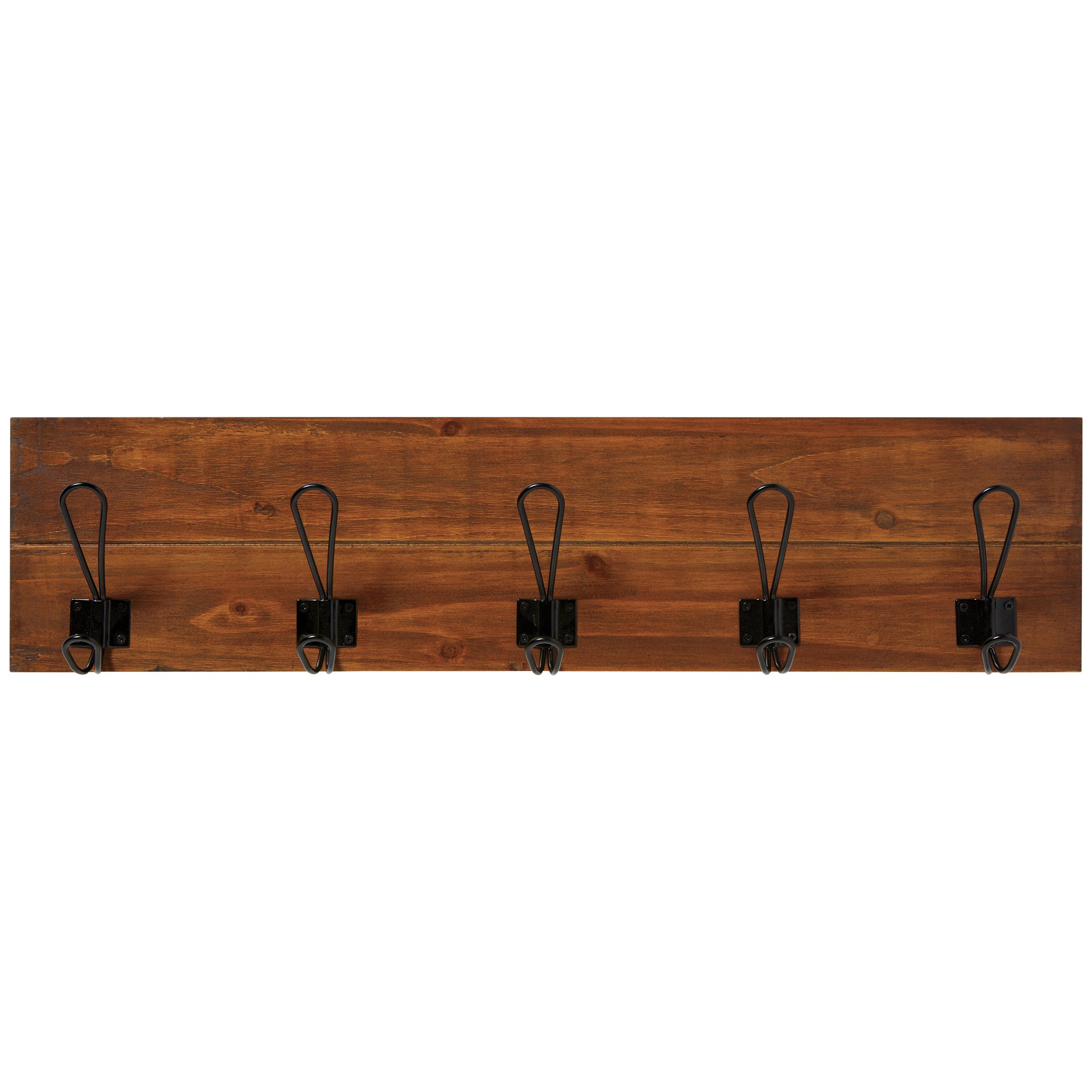 Haven + Key 5 Metal Hook Wooden Wall Hanger - Shop Seasonal Decor at H-E-B