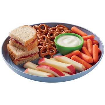 Meal Simple by H-E-B Kids' Half PB&J Sandwich, Apples, Pretzels, Carrots & Ranch