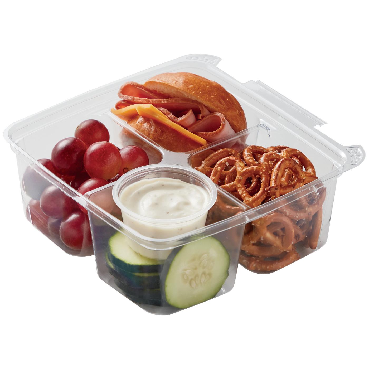 Meal Simple by H-E-B Kids' Ham & Cheese Slider with Pretzels
