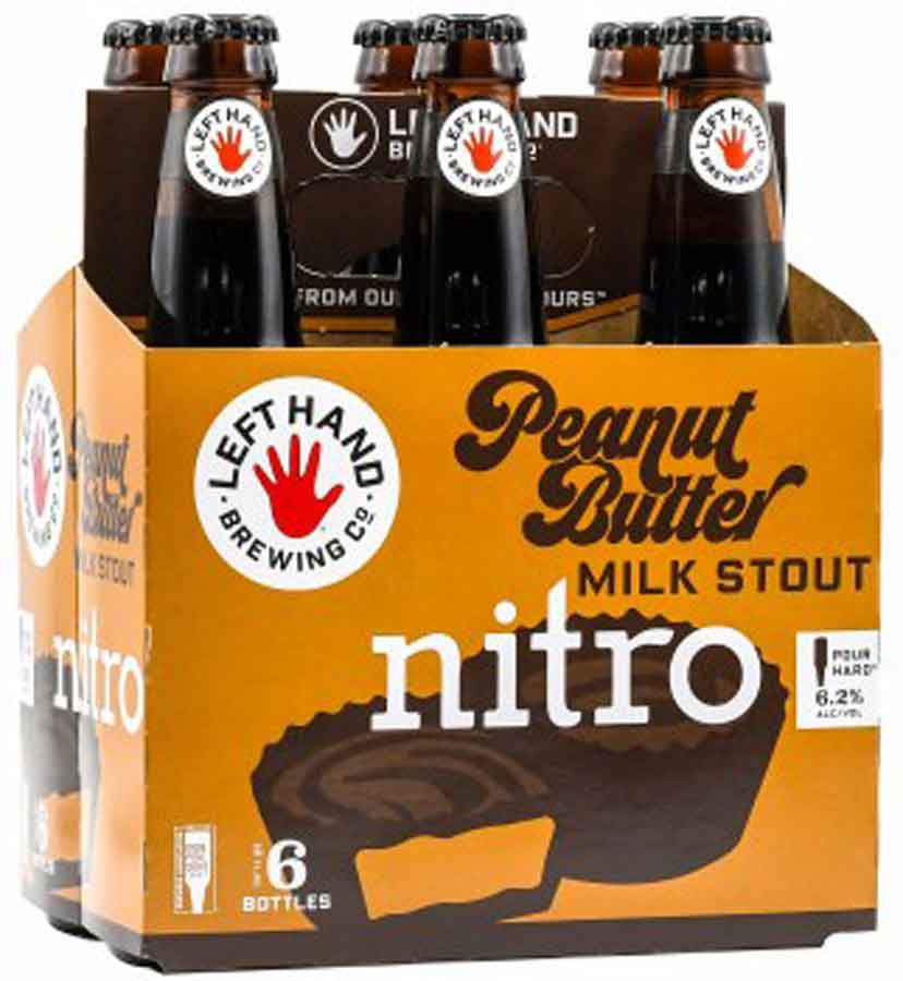 Left Hand Peanut Butter Milk Stout Nitro Beer 12 oz Bottles Shop Beer