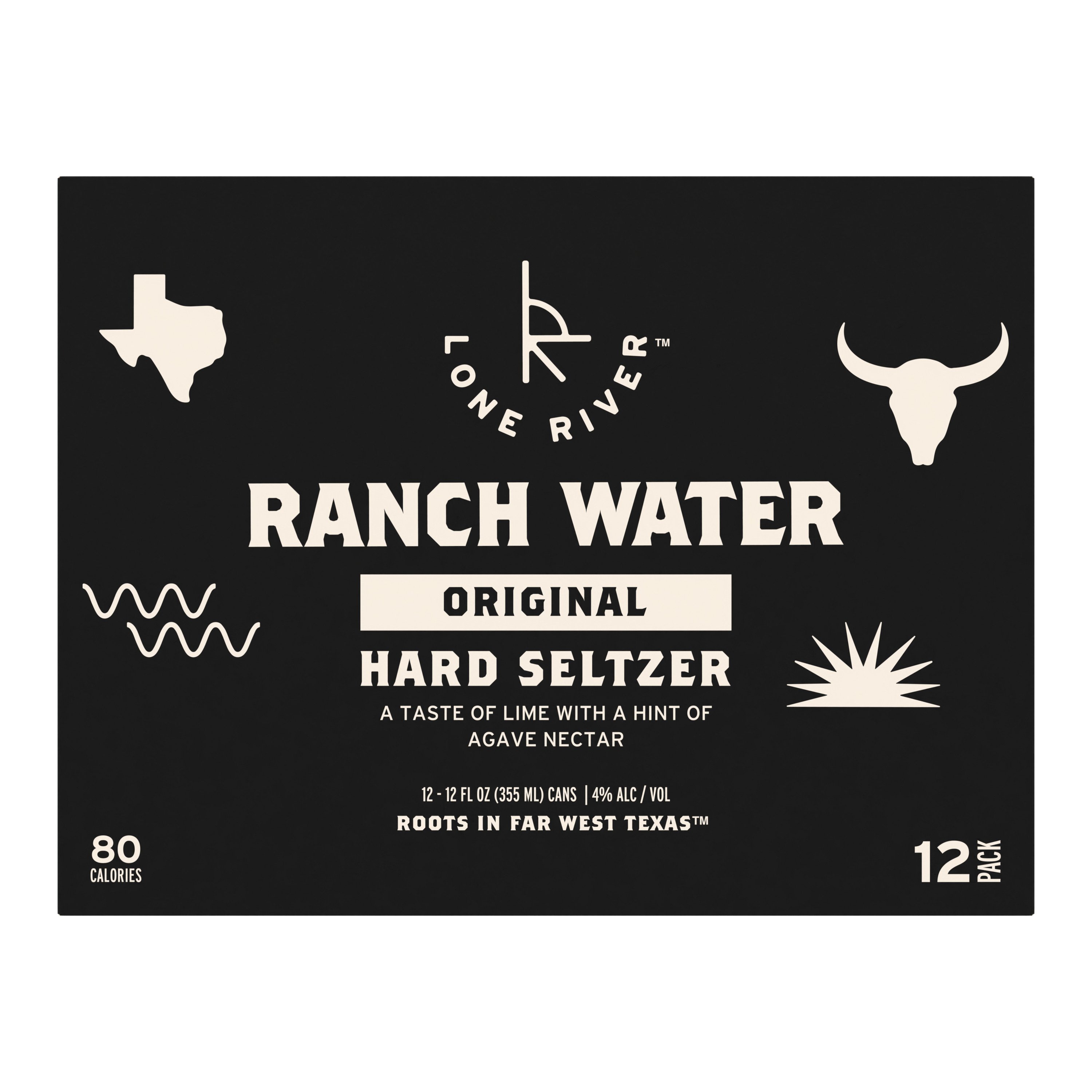 Lone River Ranch Water Seltzer 12 pk Cans, 12 oz