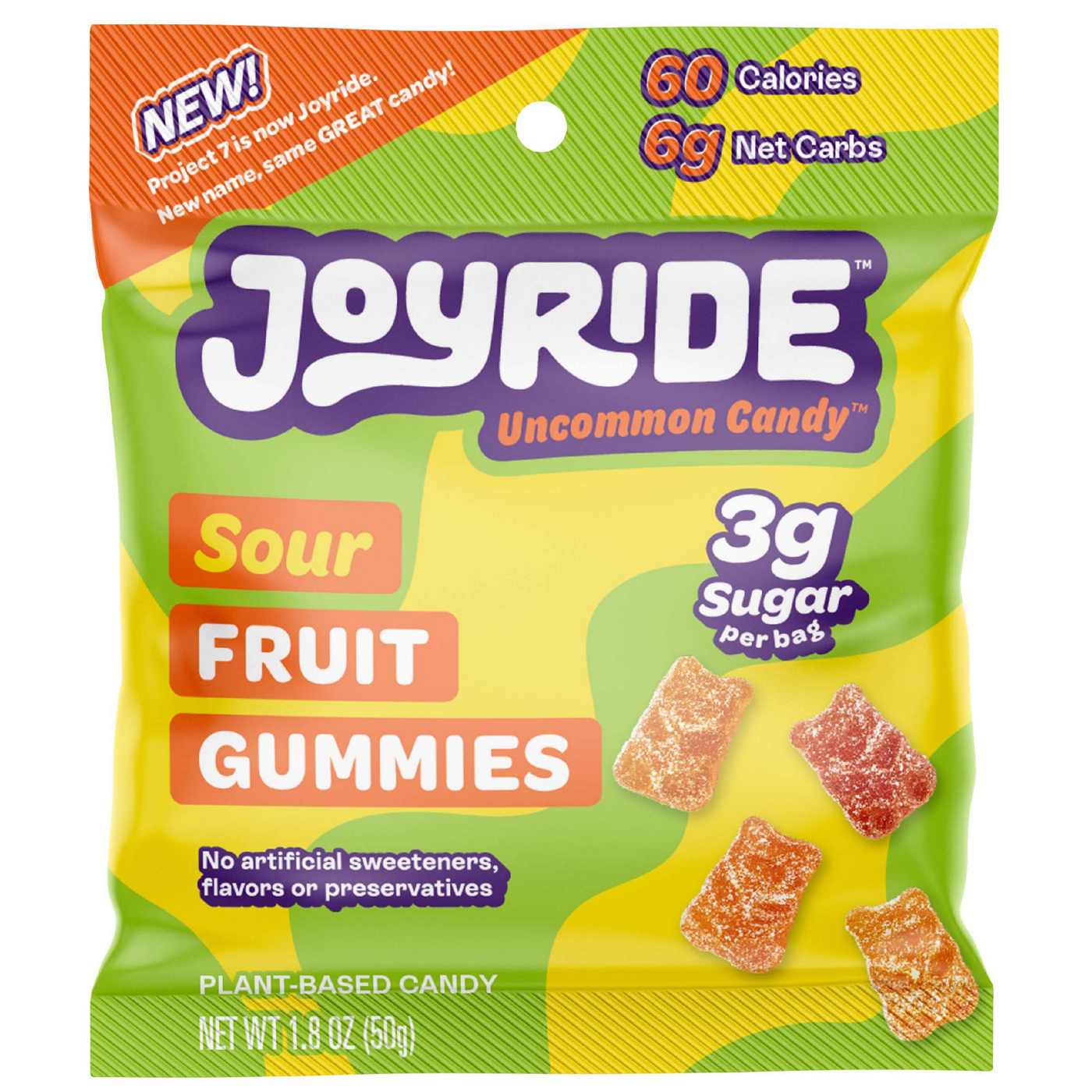Joyride Sour Fruit Gummies; image 1 of 2