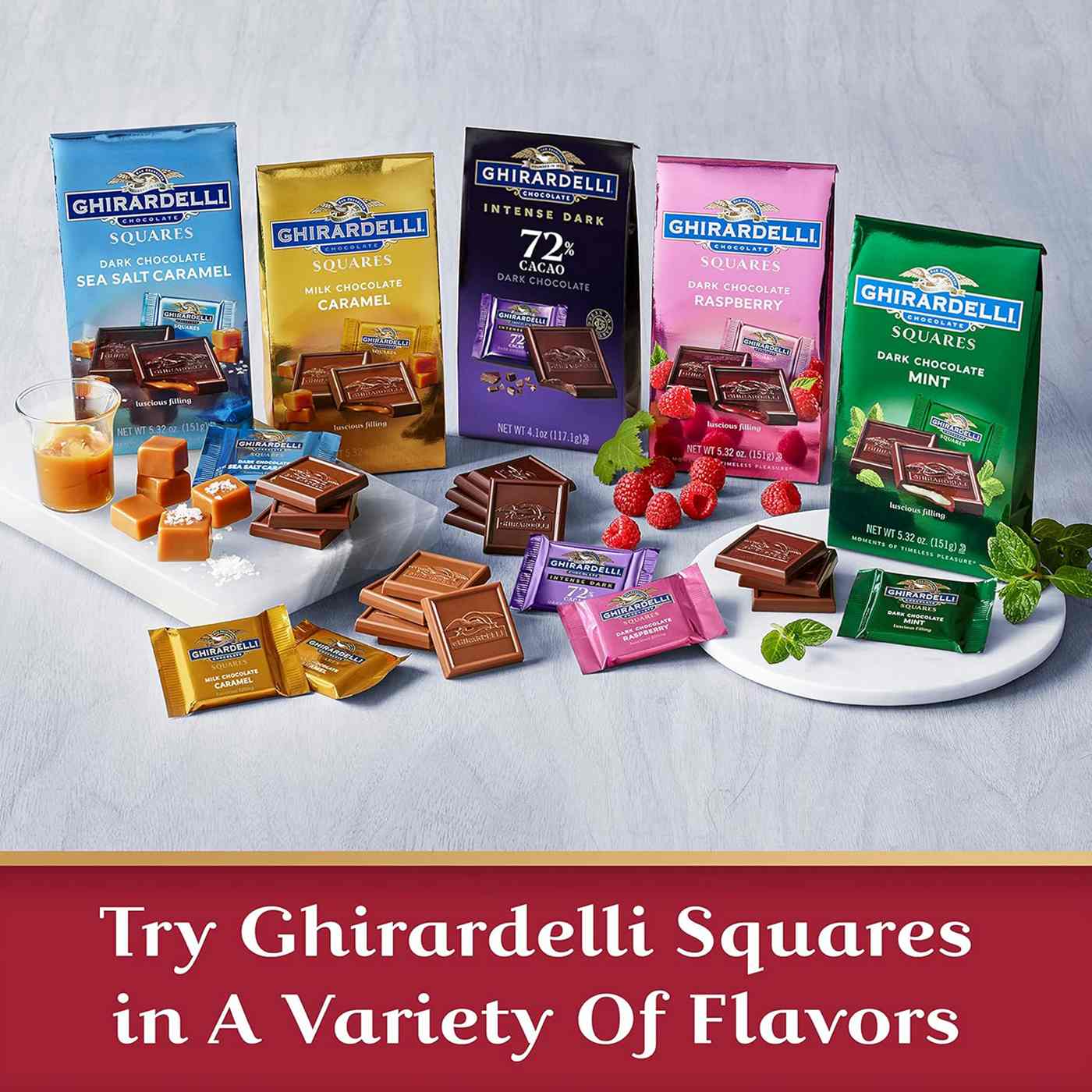 Ghirardelli Dark Chocolate Assortment Squares; image 5 of 5