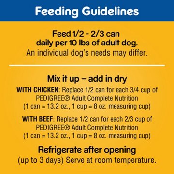 Pedigree Chopped Ground Dinner Wet Dog Food - Chicken & Beef
