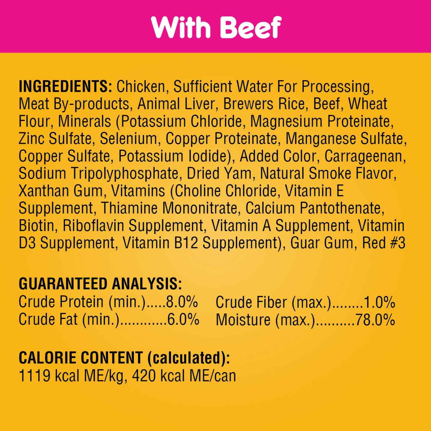 Pedigree Wet Dog Food Cans Chicken And Beef 24-13.2 Ounce; image 5 of 5