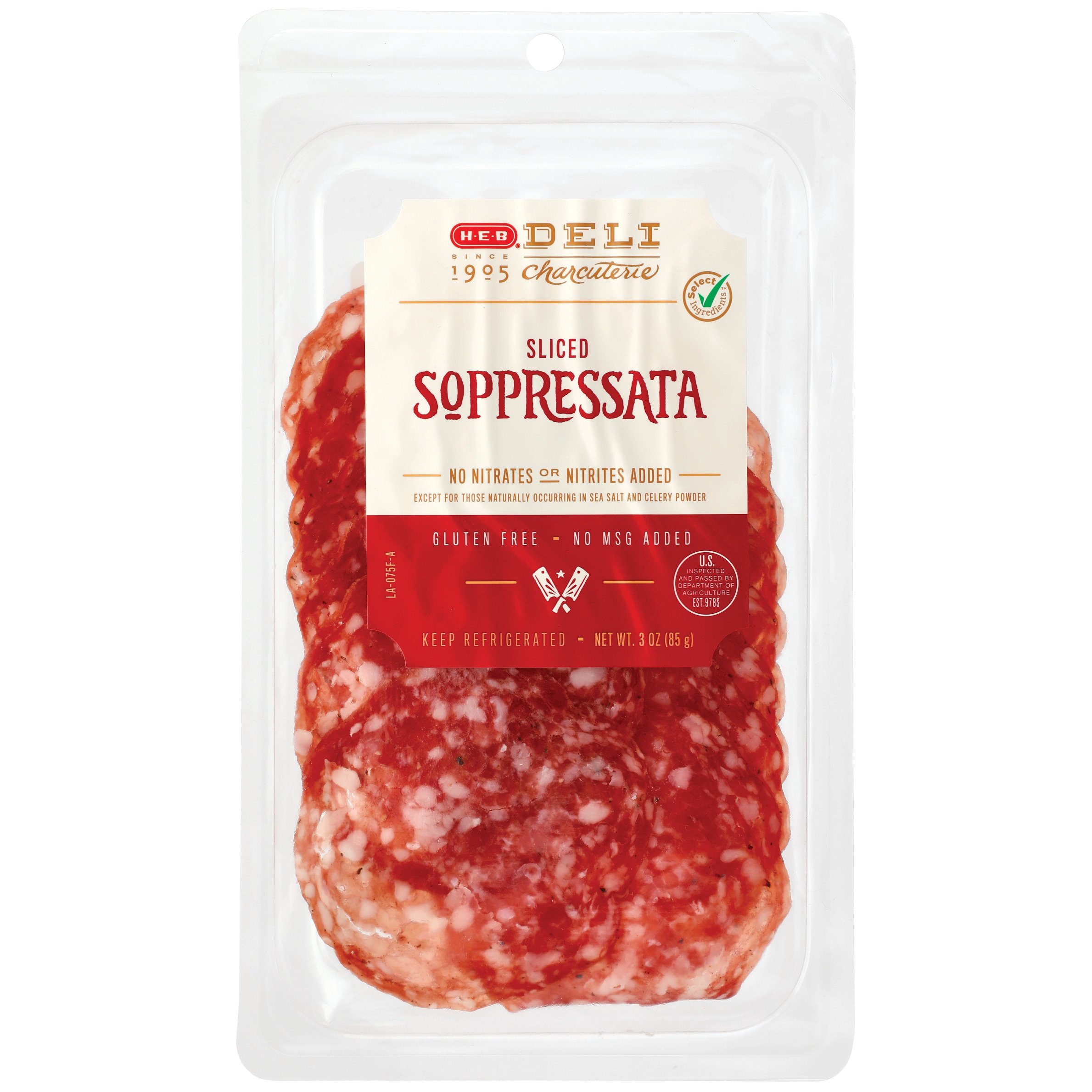 H-E-B Deli Sliced Soppressata, 3 oz