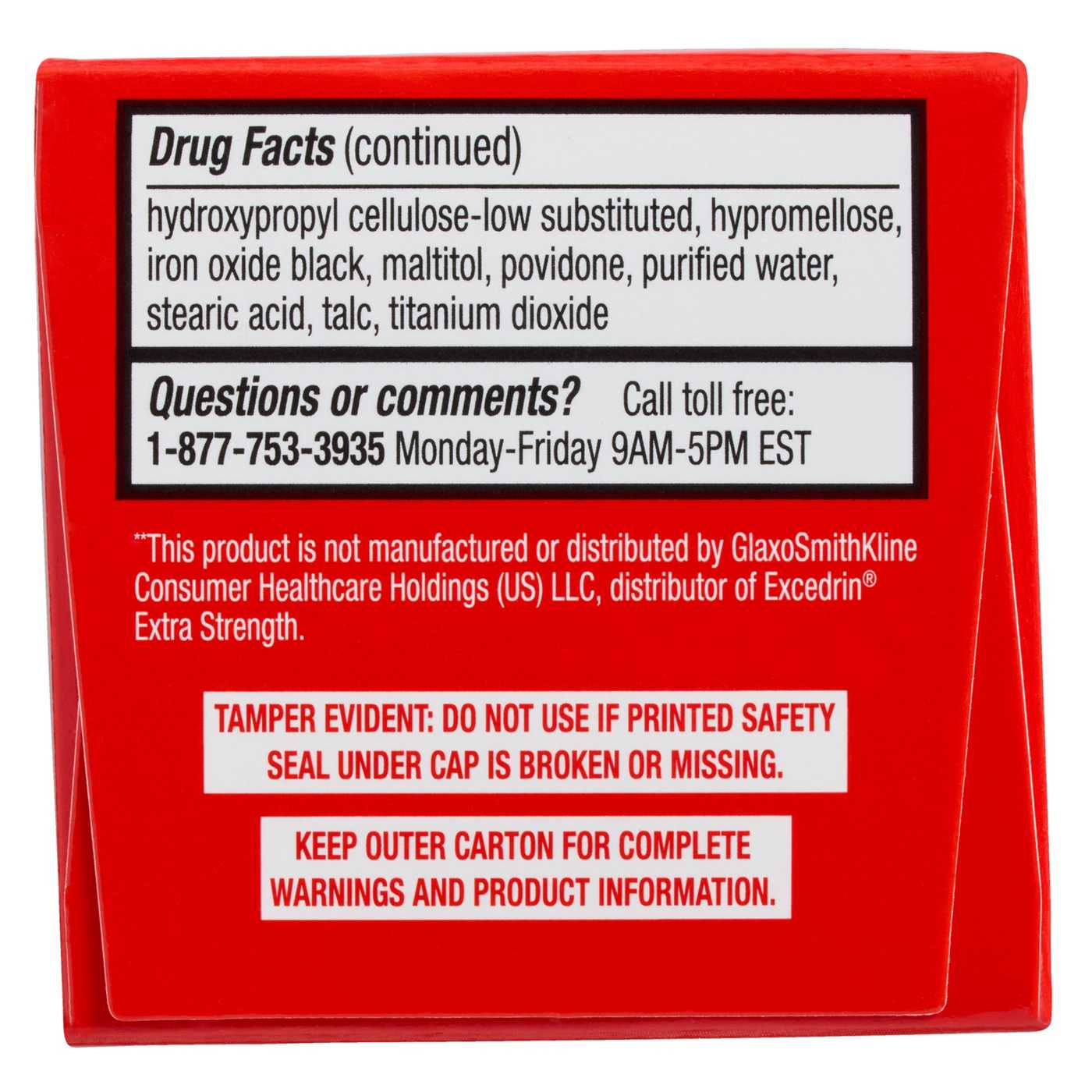 H-E-B Extra Strength Headache Relief Acetaminophen 250 mg Geltabs; image 2 of 5
