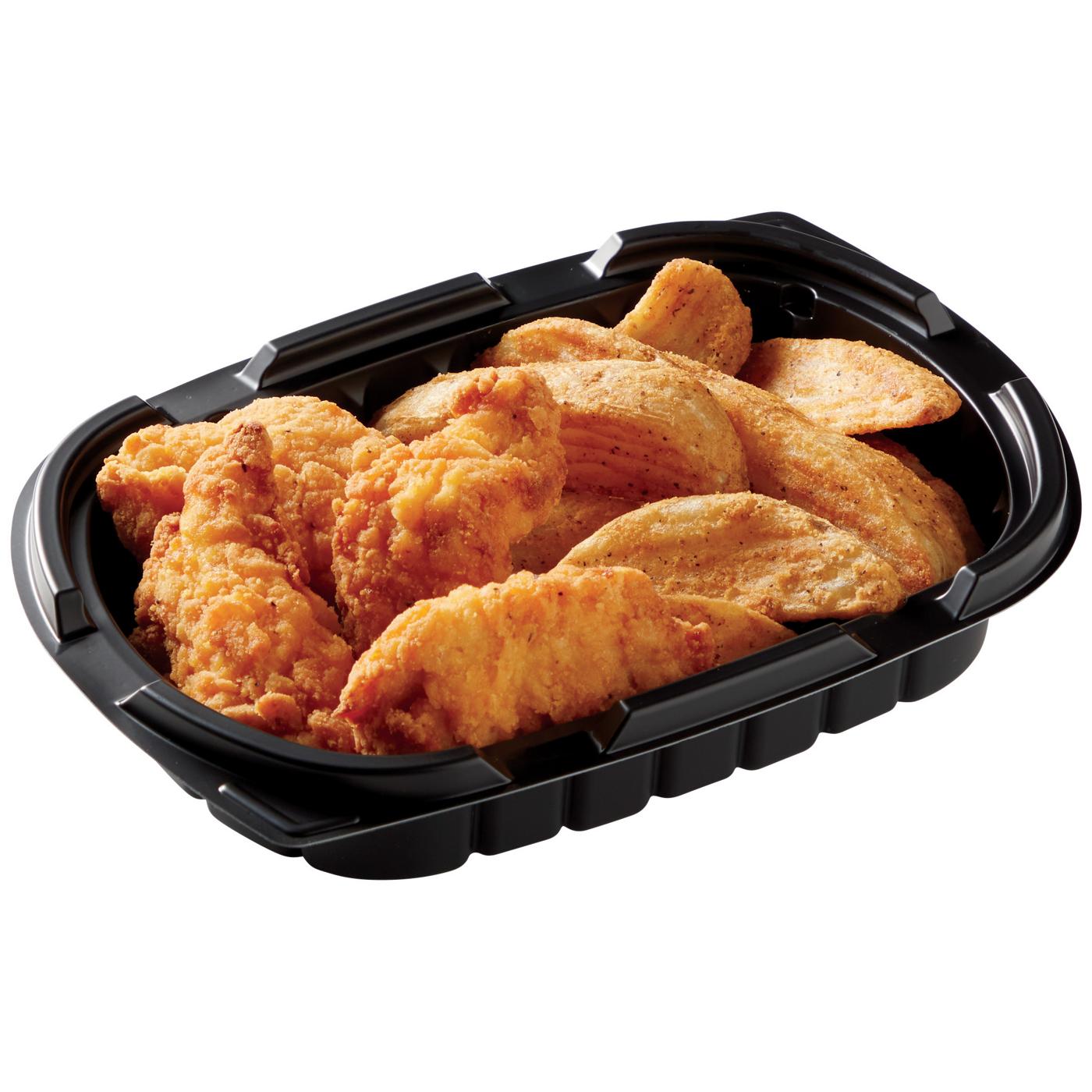 Meal Simple by H-E-B Chicken Tenders & Fries (Sold Hot); image 1 of 2