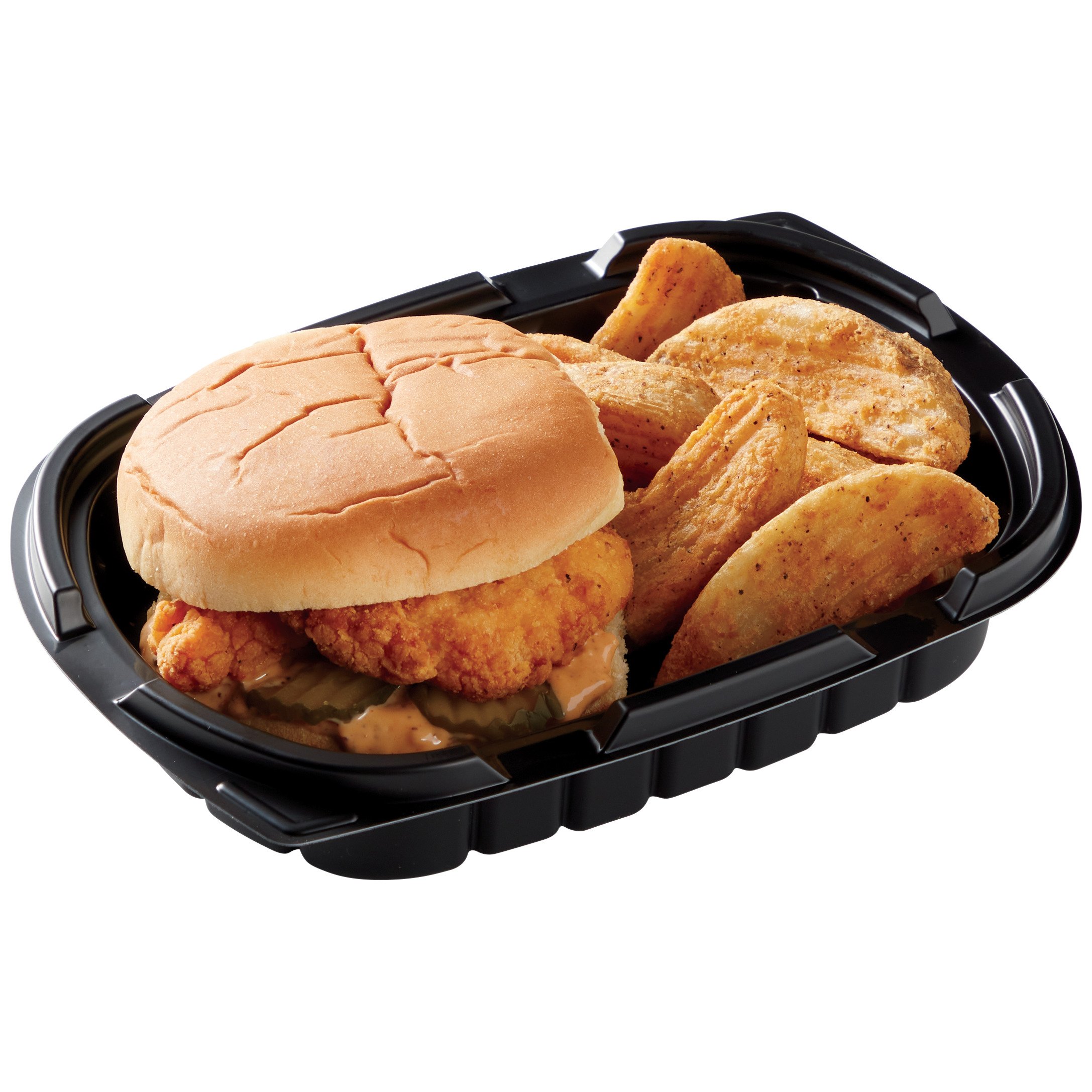 Meal Simple By H-E-B Chicken Tender Sandwich & Fries (Sold Hot) - Shop ...