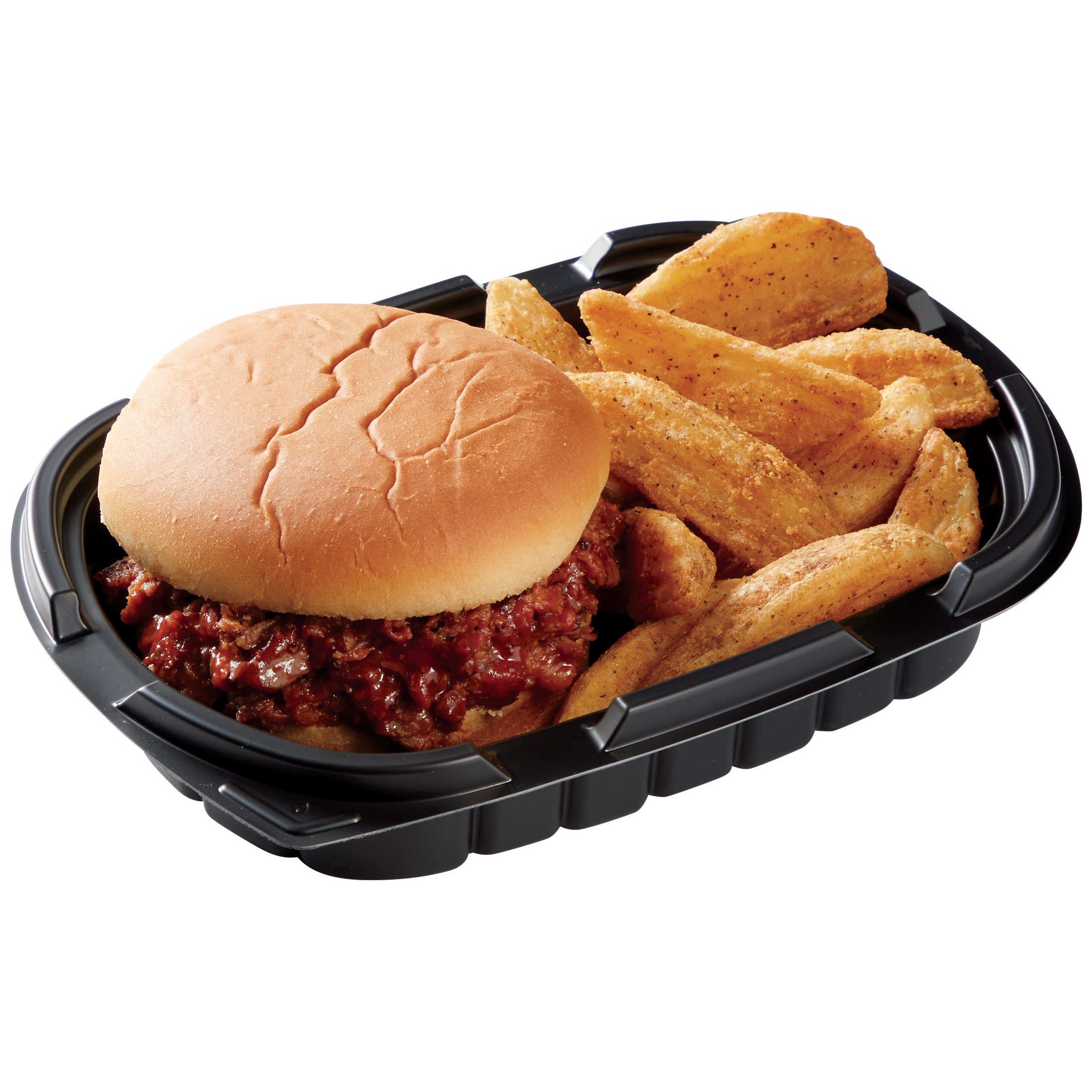 H-E-B Meal Simple Chopped Brisket Sandwich With Fries (Served Hot ...