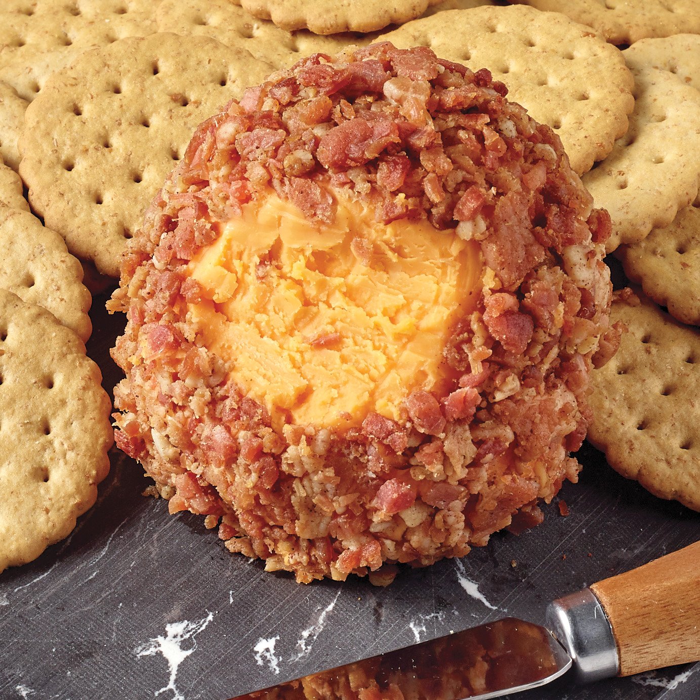 H-E-B Deli Cheese Ball – Sharp Cheddar Uncured Bacon - Shop Cheese At H-E-B