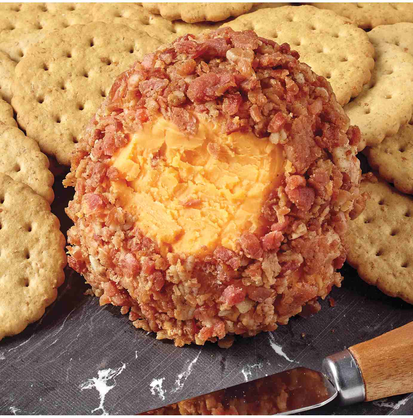 HEB Deli Cheese Ball Sharp Cheddar Uncured Bacon Shop Cheese at HEB