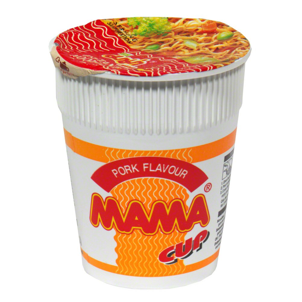 Mama Instant Noodles, Oriental Style, Pork Flavor - 2.47 oz