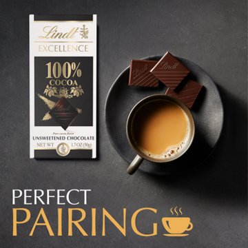 Lindt Excellence 100% Cocoa Dark Chocolate Bar