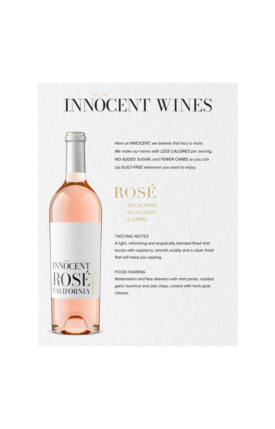 Innocent Rose California Wine; image 2 of 2