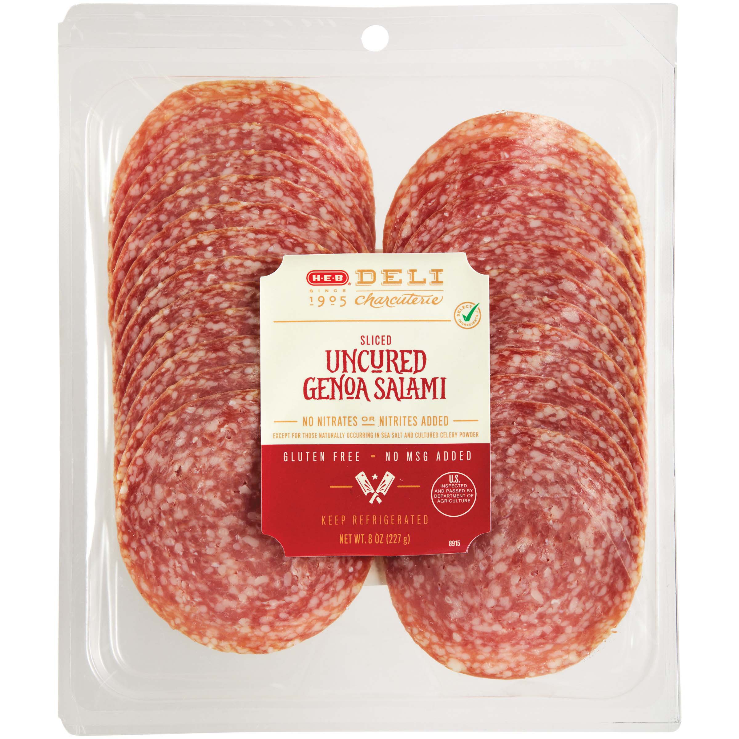 HEB Sliced Genoa Salami Shop Meat at HEB