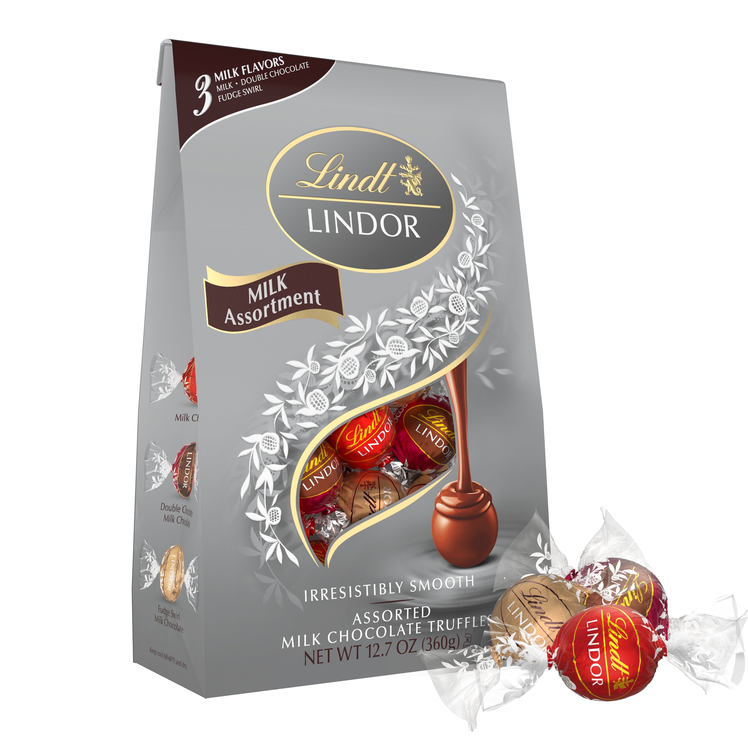 Lindt Lindor Assorted Milk Chocolate Truffles - Shop Candy at H-E-B