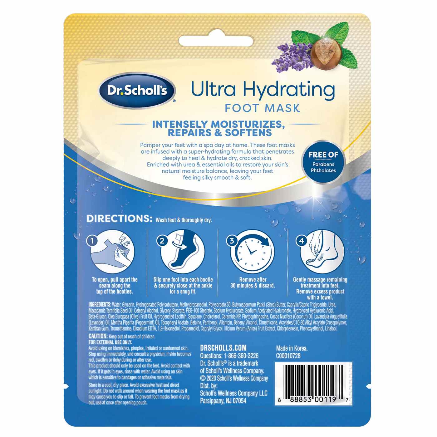 Dr. Scholl's Ultra Hydrating Foot Mask; image 2 of 2