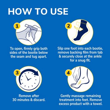 Dr. Scholl's Dry, Cracked Skin, Ultra-Hydrating Foot Mask, 1 pair