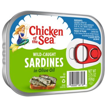 Chicken of the Sea Wild-Caught Sardines in Olive Oil, 3.75 oz