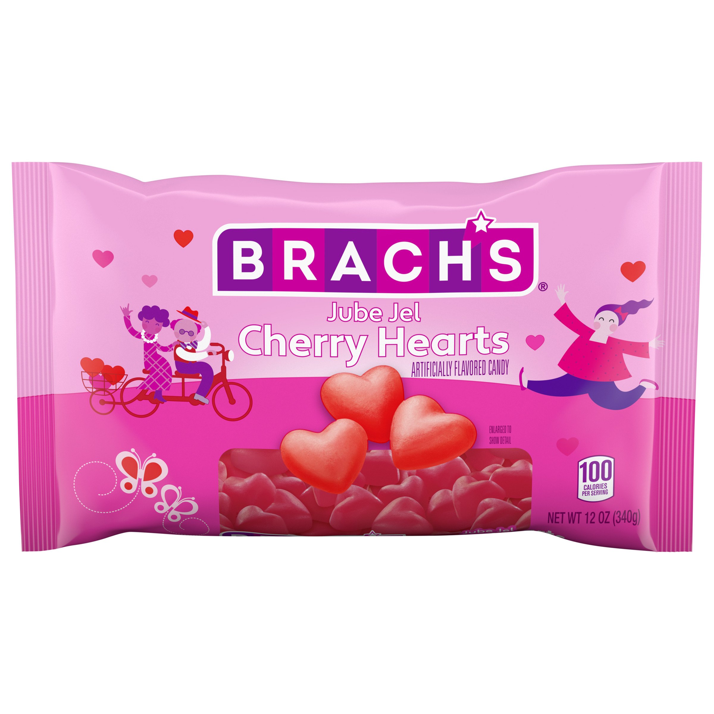 Brach's Jube Jel Cherry Hearts Valentine's Candy - Shop Candy at H-E-B