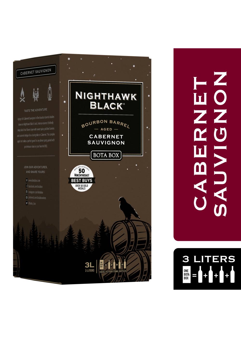 Bota Box Nighthawk Black Bourbon Barrel Aged Cabernet Sauvignon Boxed Wine; image 2 of 7