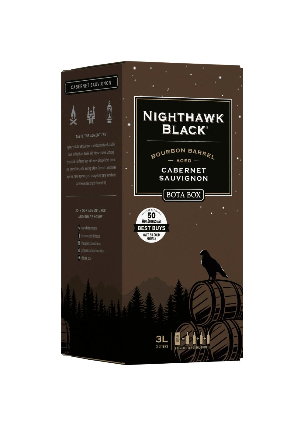 Bota Box Nighthawk Black Bourbon Barrel Aged Cabernet Sauvignon Boxed Wine; image 4 of 7