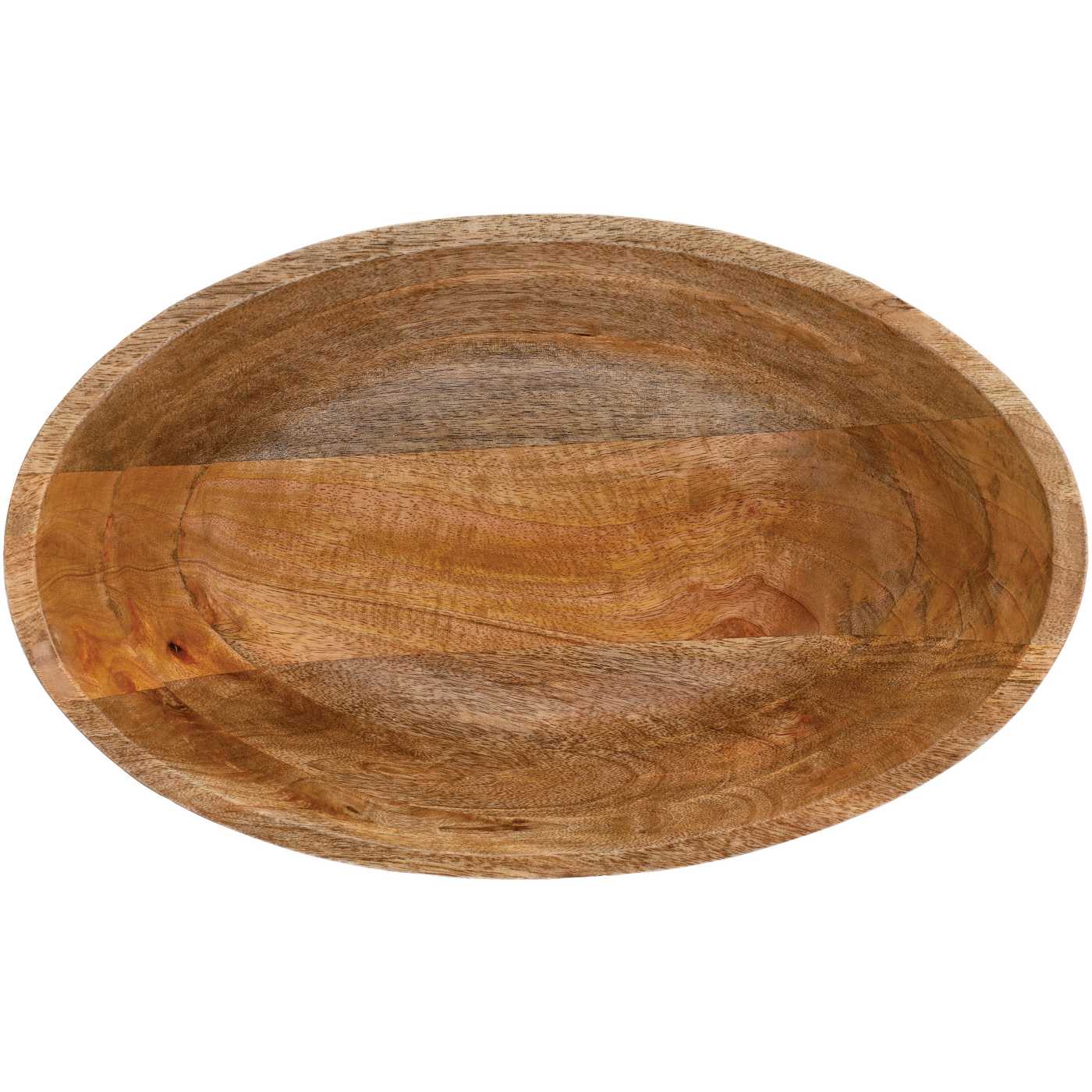 Haven + Key Oval Wooden Bowl; image 2 of 2