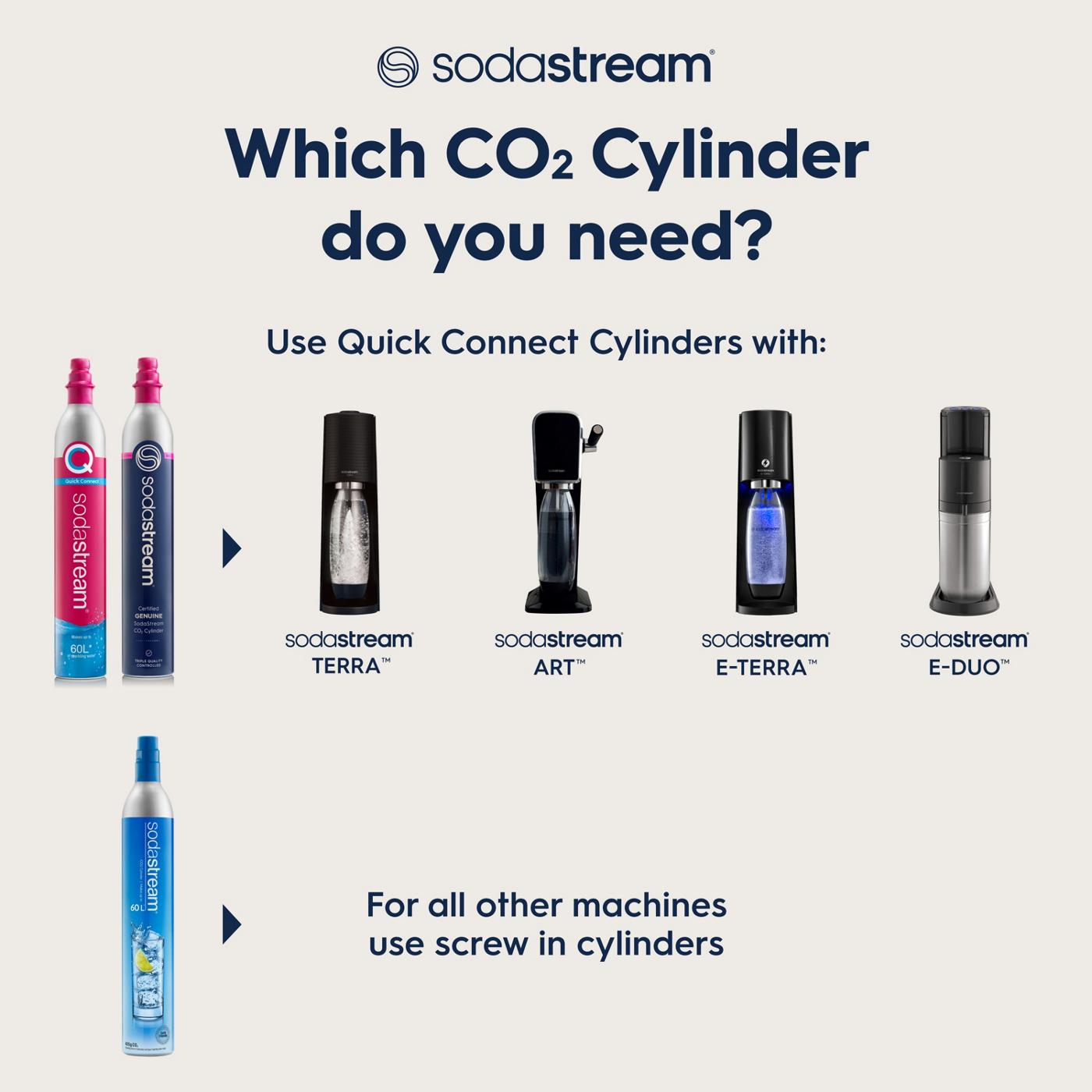SodaStream Quick Connect CO2 Carbonator Cylinder; image 3 of 3