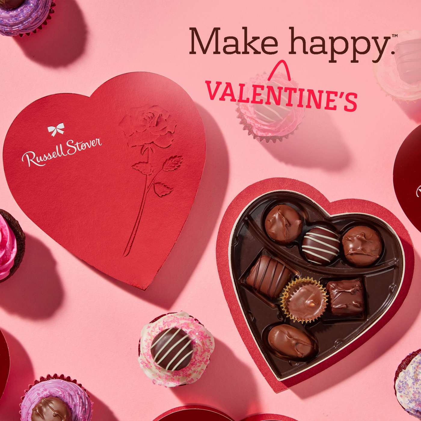 Russell Stover Assorted Chocolates Valentine's Red Foil Heart Gift Box, 7 pc; image 6 of 7