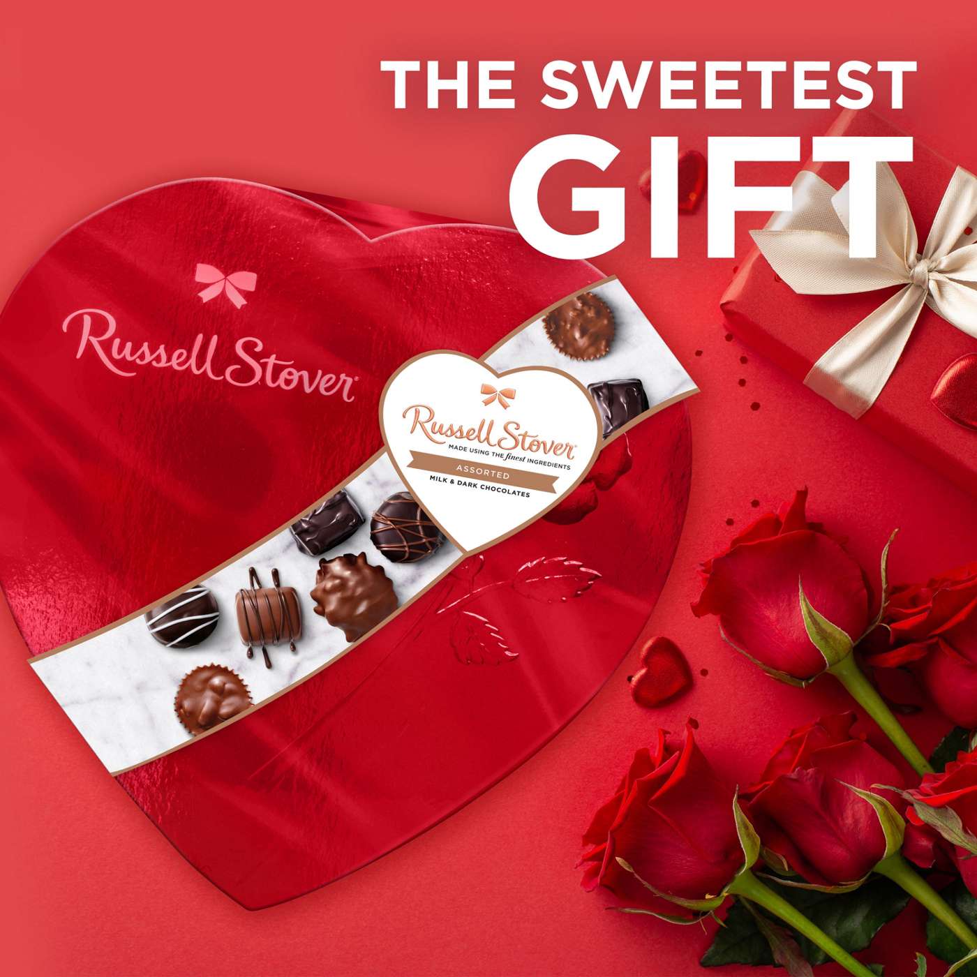 Russell Stover Assorted Chocolates Valentine's Red Foil Heart Gift Box, 26 pc; image 6 of 7