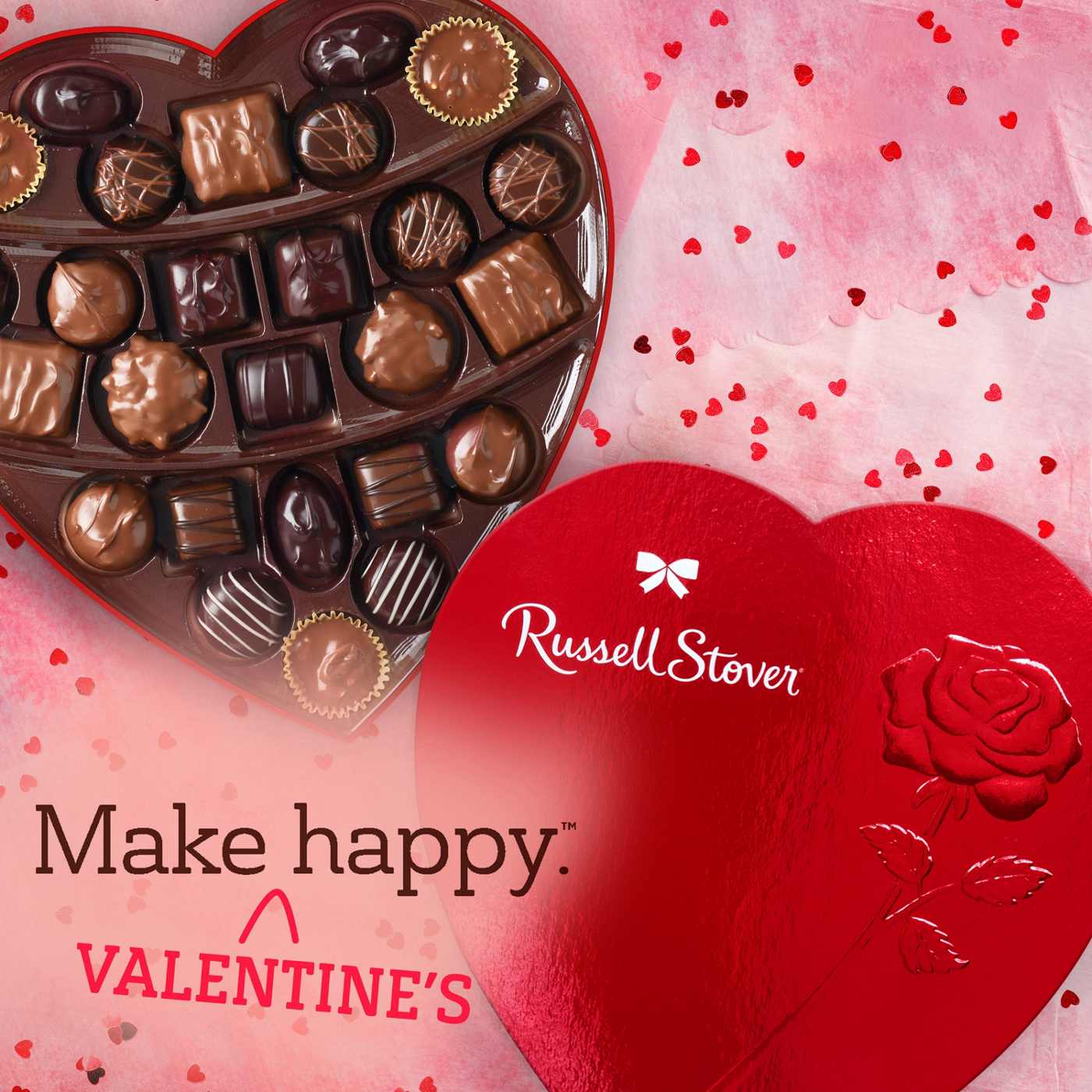 Russell Stover Assorted Chocolates Valentine's Red Foil Heart Gift Box, 26 pc; image 7 of 7